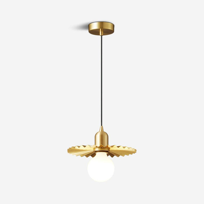 Rozeta Suspension en Laiton Plissé Moderne
