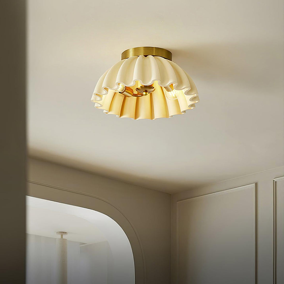 Mira Plafonnier Moderne en Métal
