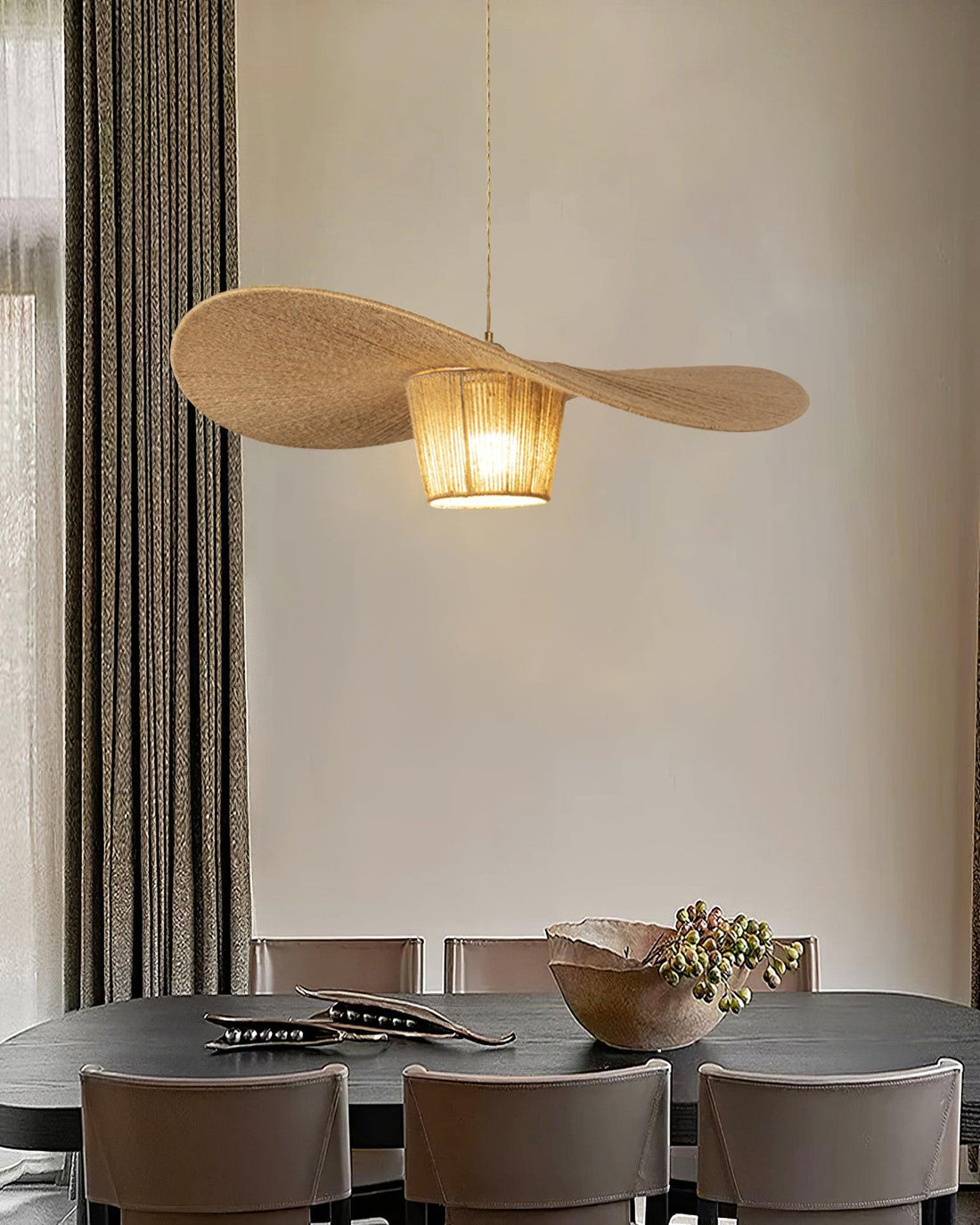 Rustique Chapeau Chanvre Suspension
