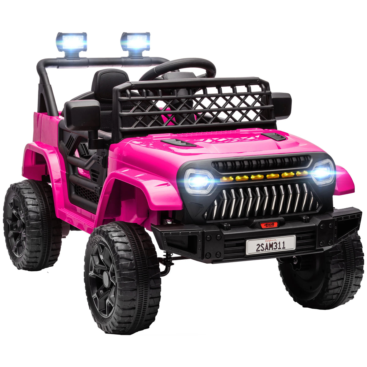 Velkido Safari — buggy électrique enfant 12V 4x4 rose