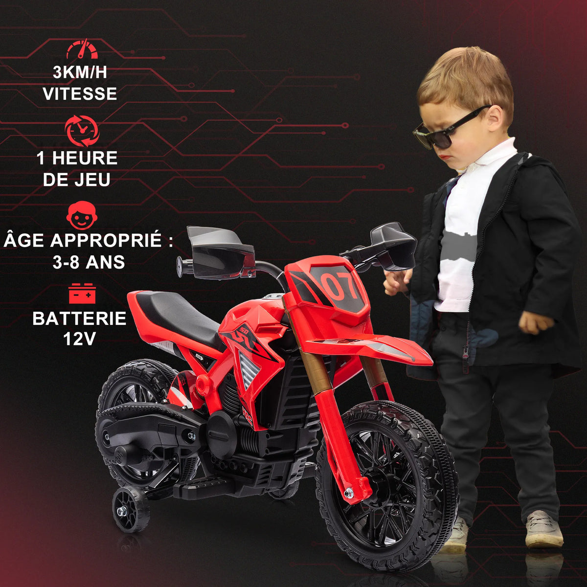 Velkido Start — moto électrique enfant 6V