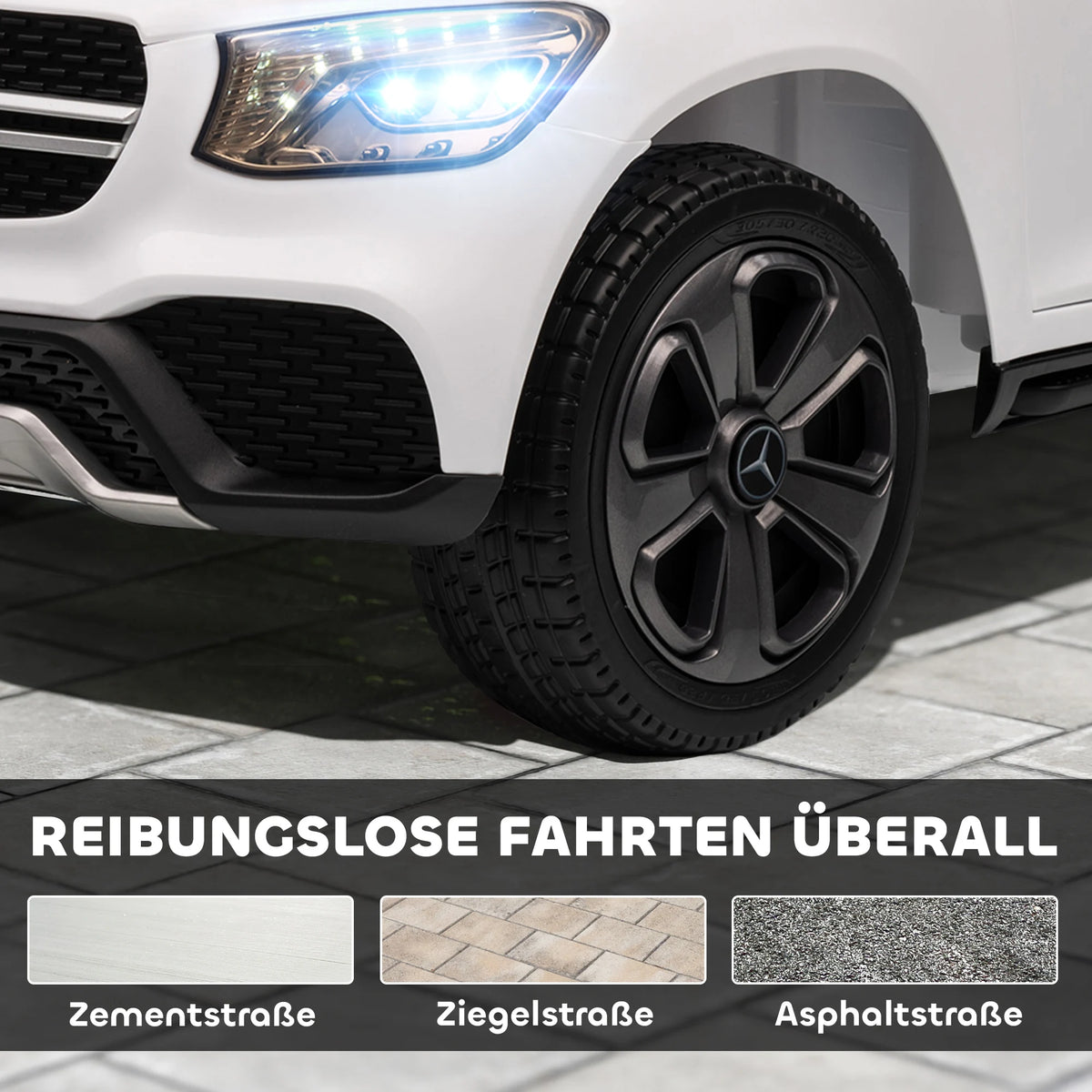 Velkido Aurora — voiture électrique enfant 12V SUV coupé blanc