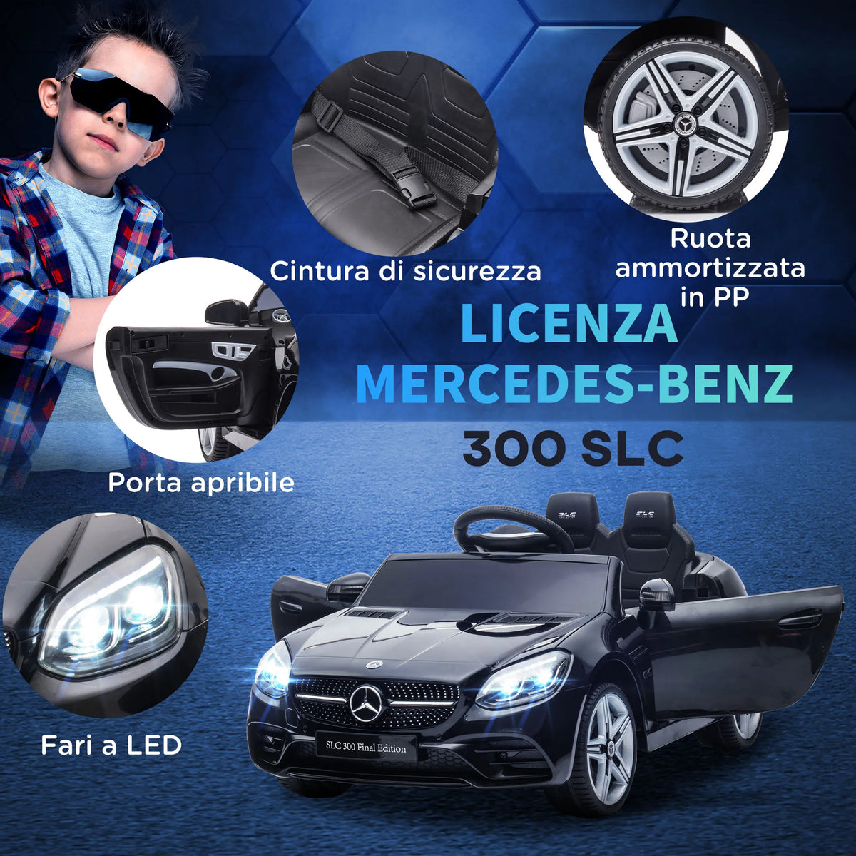 Velkido Riviera — voiture électrique enfant cabriolet