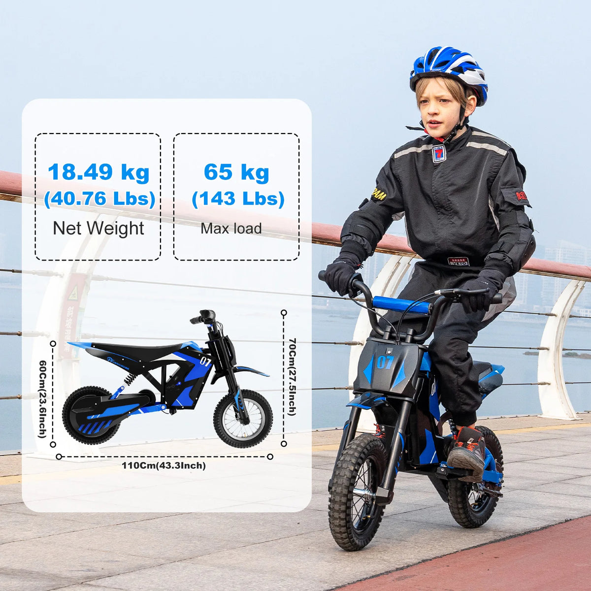 Velkido Cross 300 — moto cross électrique enfant 300 W