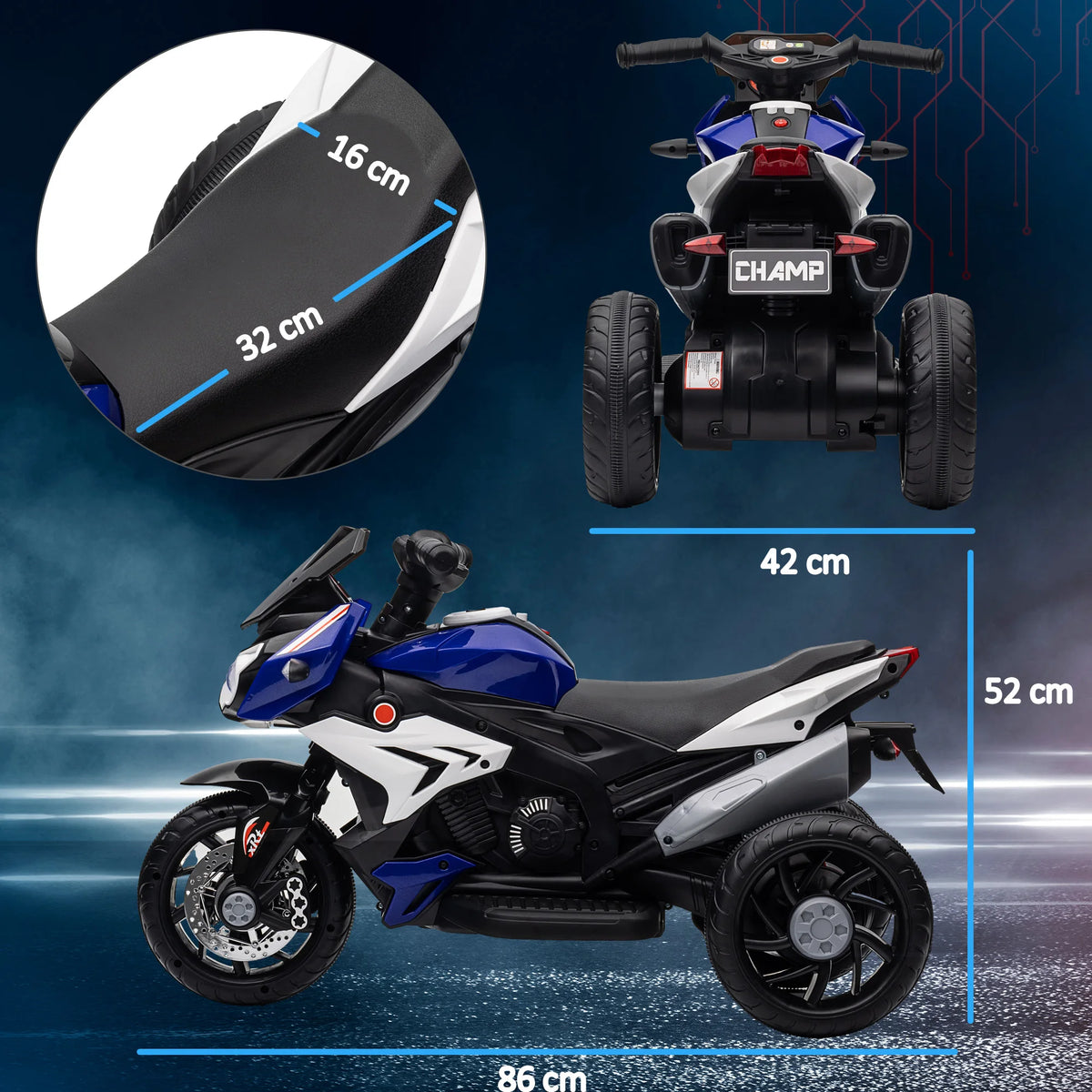 Velkido Trio — moto électrique enfant 6V à 3 roues