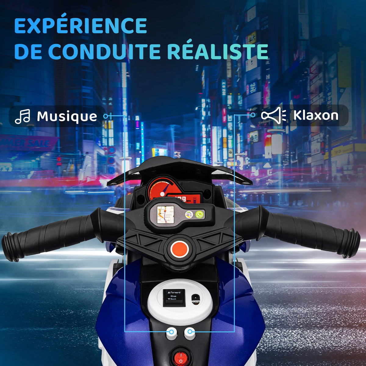 Velkido Trio — moto électrique enfant 6V à 3 roues