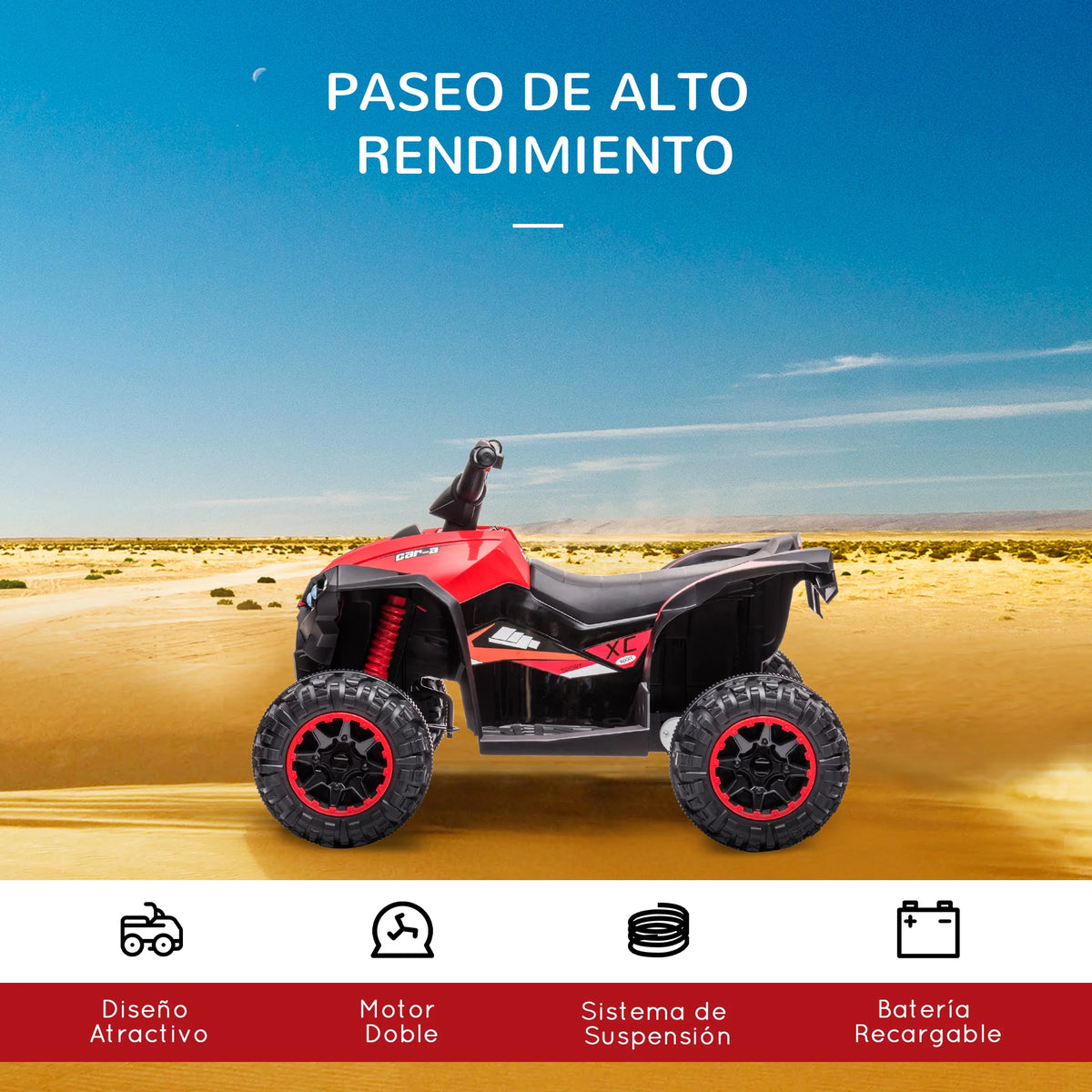Velkido Rocky — quad électrique enfant 12V