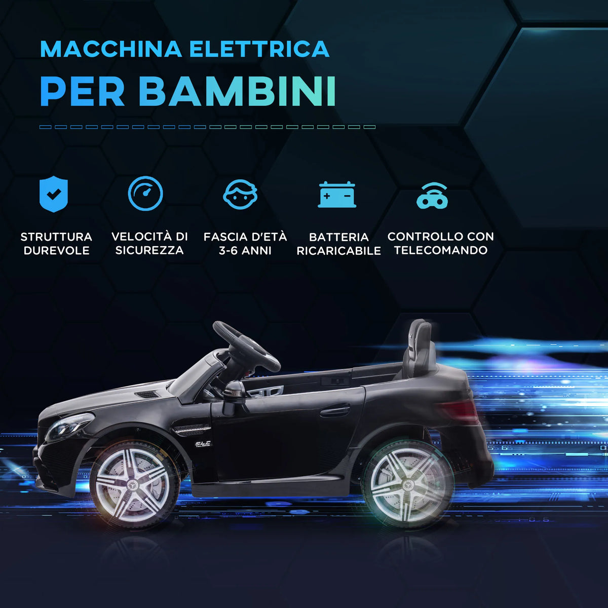 Velkido Riviera — voiture électrique enfant cabriolet