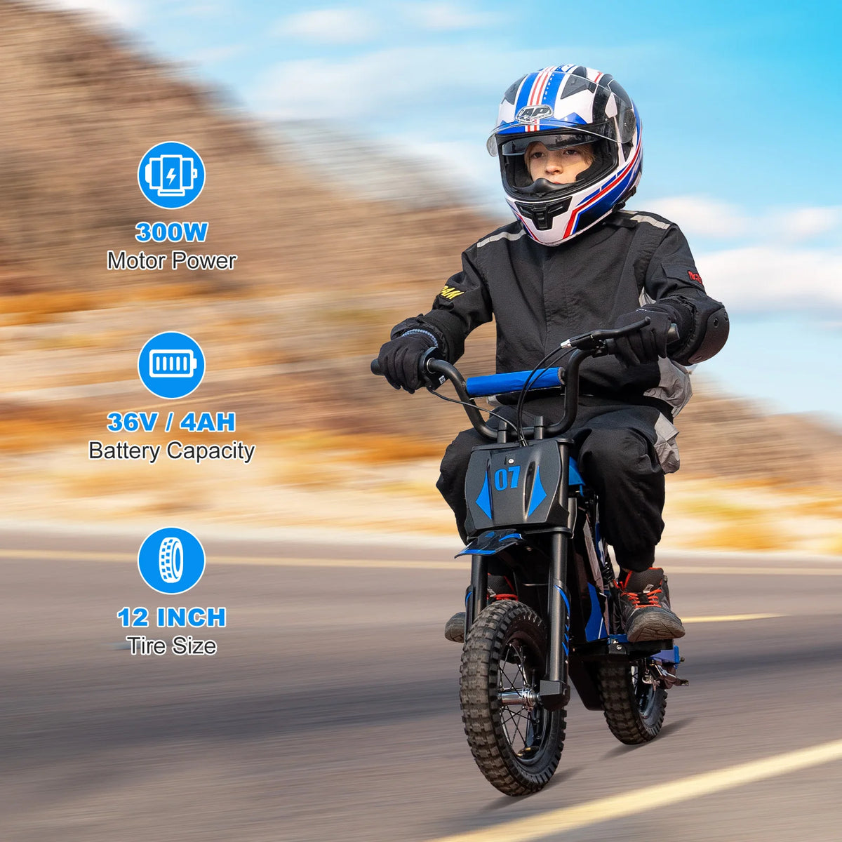 Velkido Cross 300 — moto cross électrique enfant 300 W