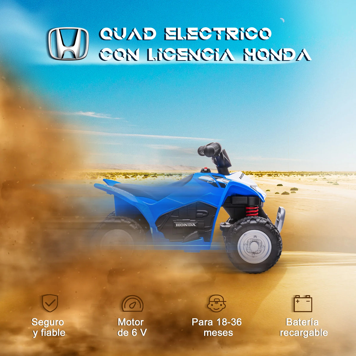 Velkido Pico — quad électrique enfant 6V, 18-36 mois