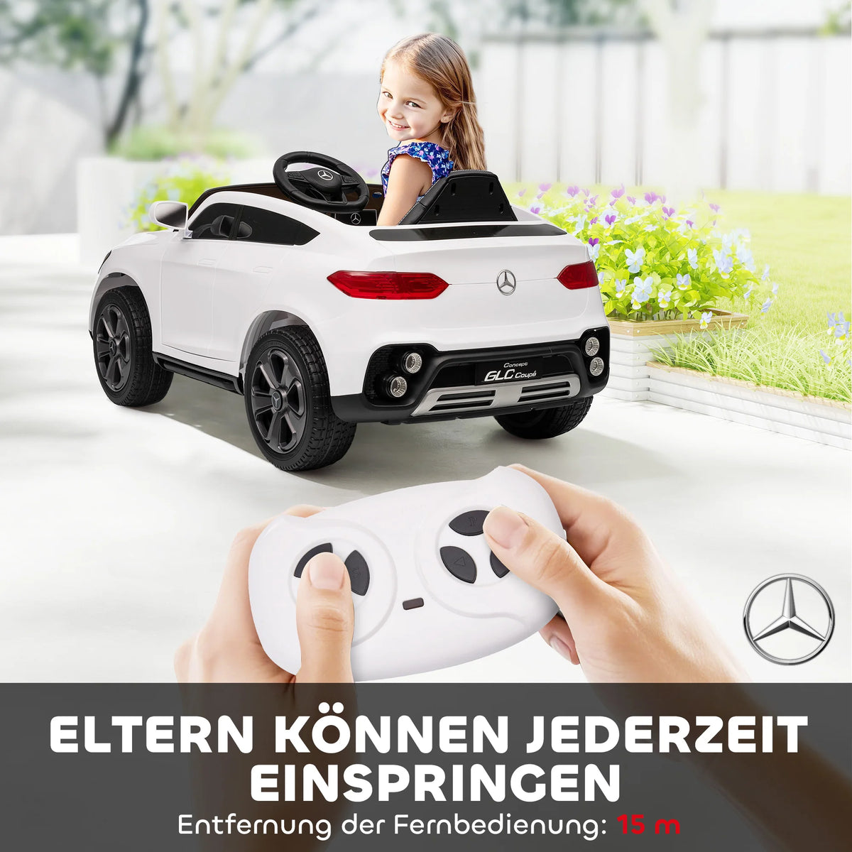 Velkido Aurora — voiture électrique enfant 12V SUV coupé blanc