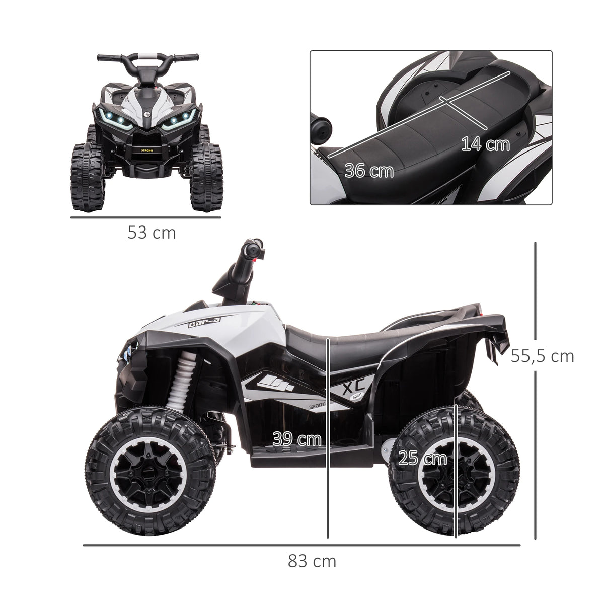 Velkido Rocky — quad électrique enfant 12V