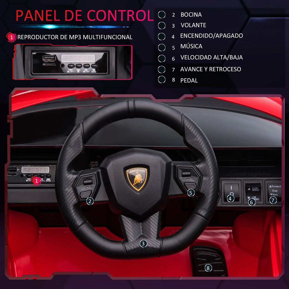 Velkido Bolide — voiture électrique enfant 12V sport