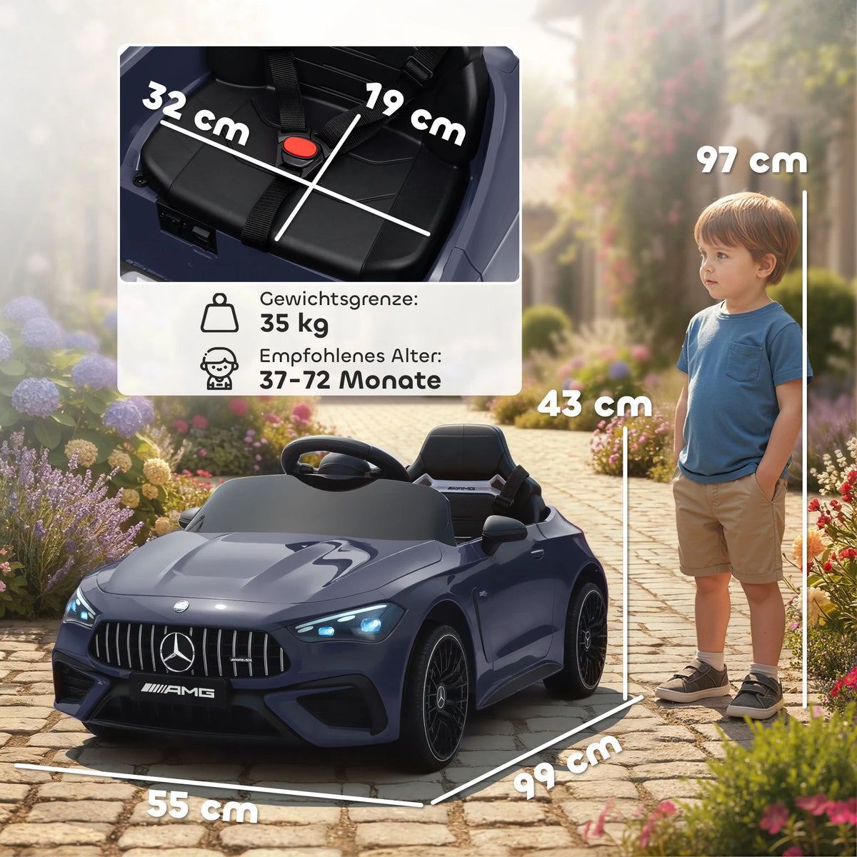 Velkido Onyx — voiture électrique enfant 12V sportive grise