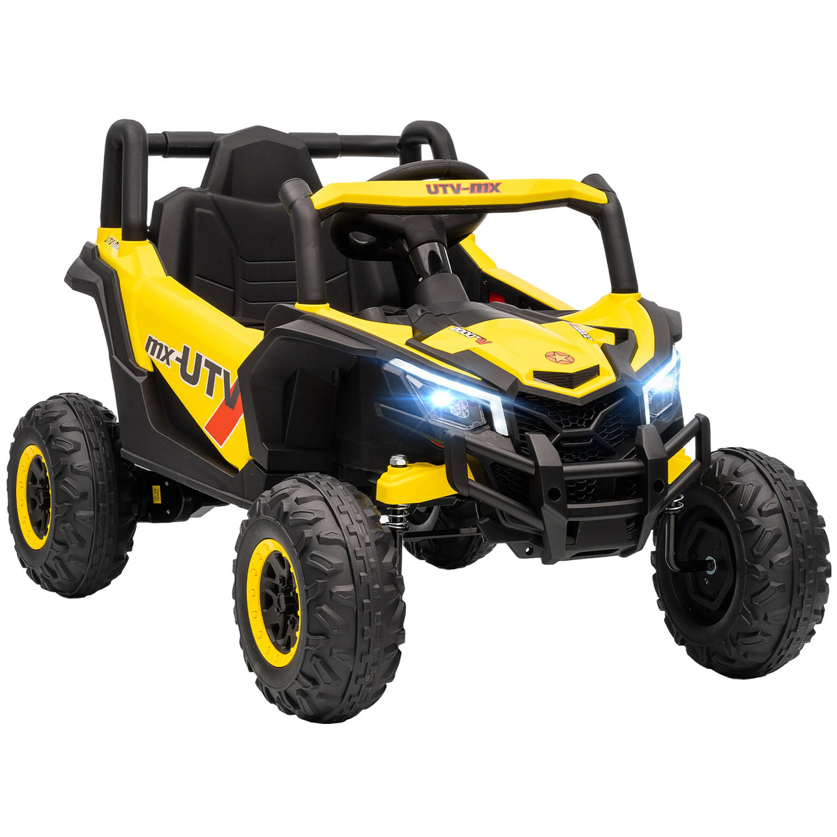 Velkido Rally — buggy électrique enfant 12V UTV – jaune