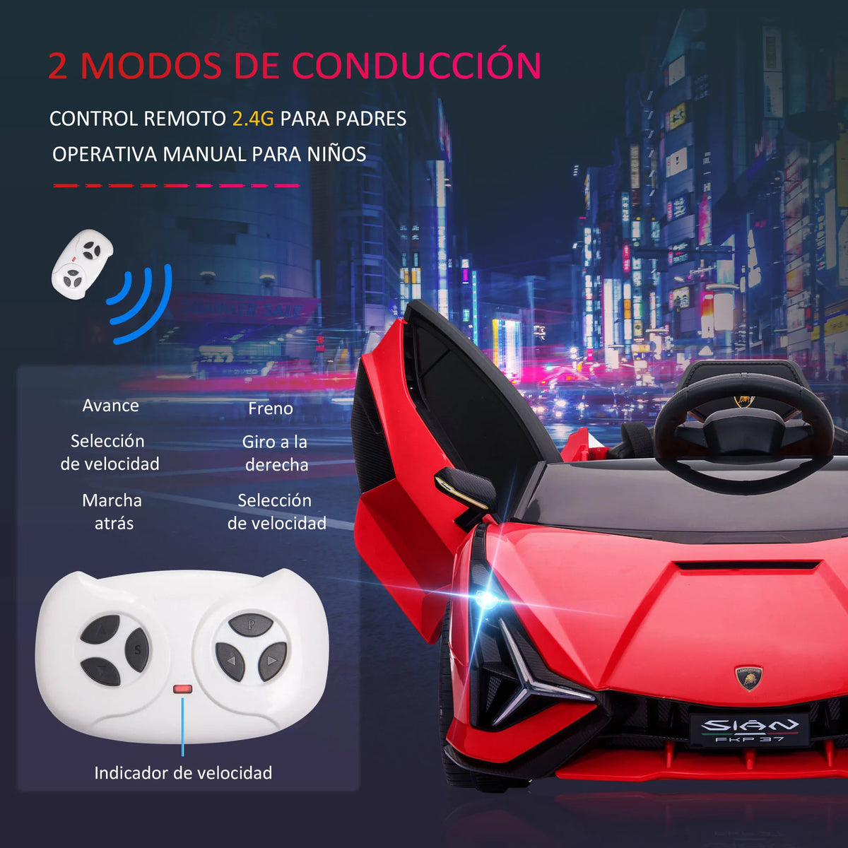 Velkido Bolide — voiture électrique enfant 12V sport