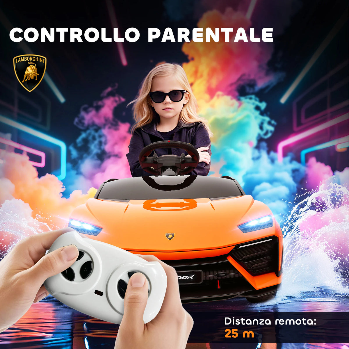 Velkido Comète — voiture électrique enfant 12V à portes papillon