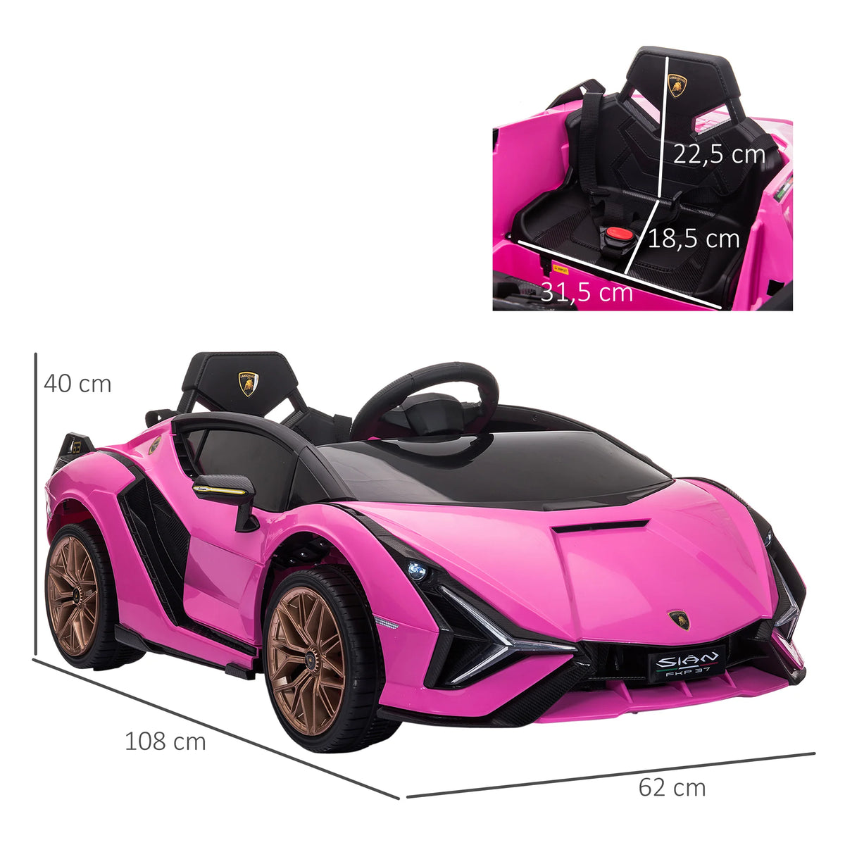 Velkido Bolide — voiture électrique enfant 12V sport