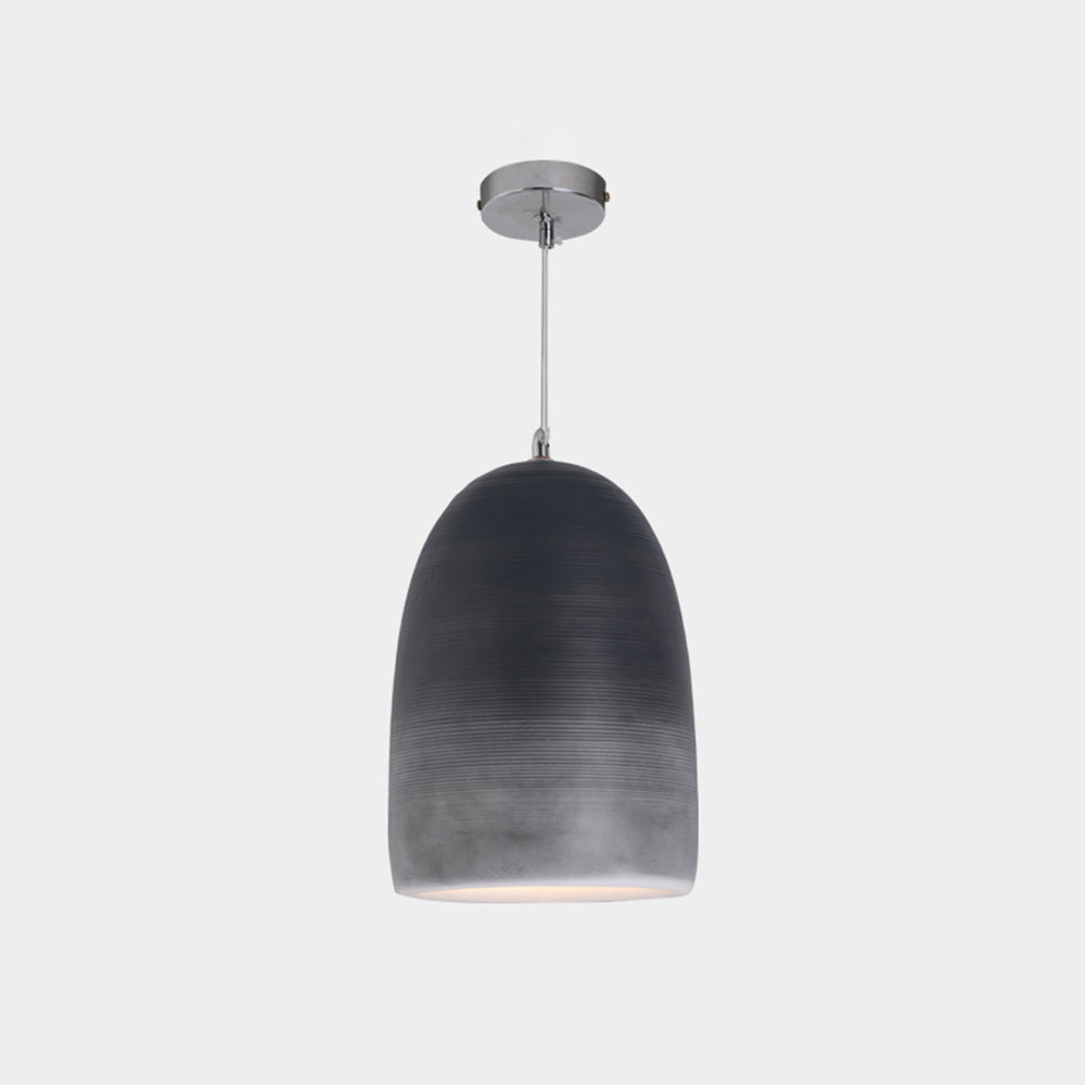 Arisha Suspension Pot Naturelle, Résine/Acrylique, Bleu/Noir/Gris, Chambre