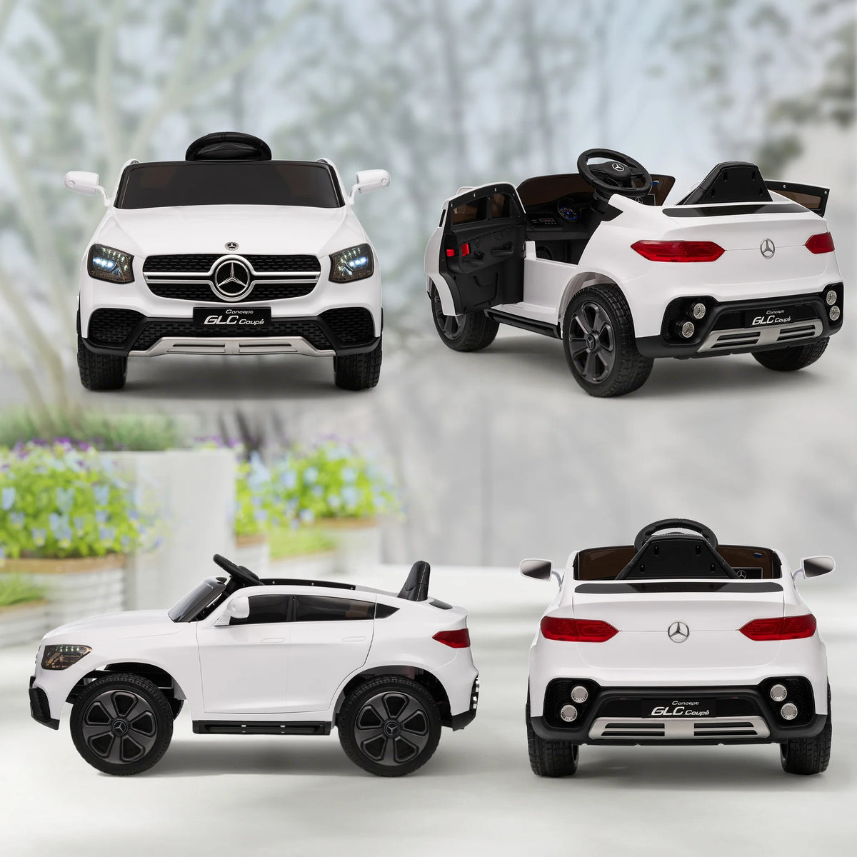 Velkido Aurora — voiture électrique enfant 12V SUV coupé blanc