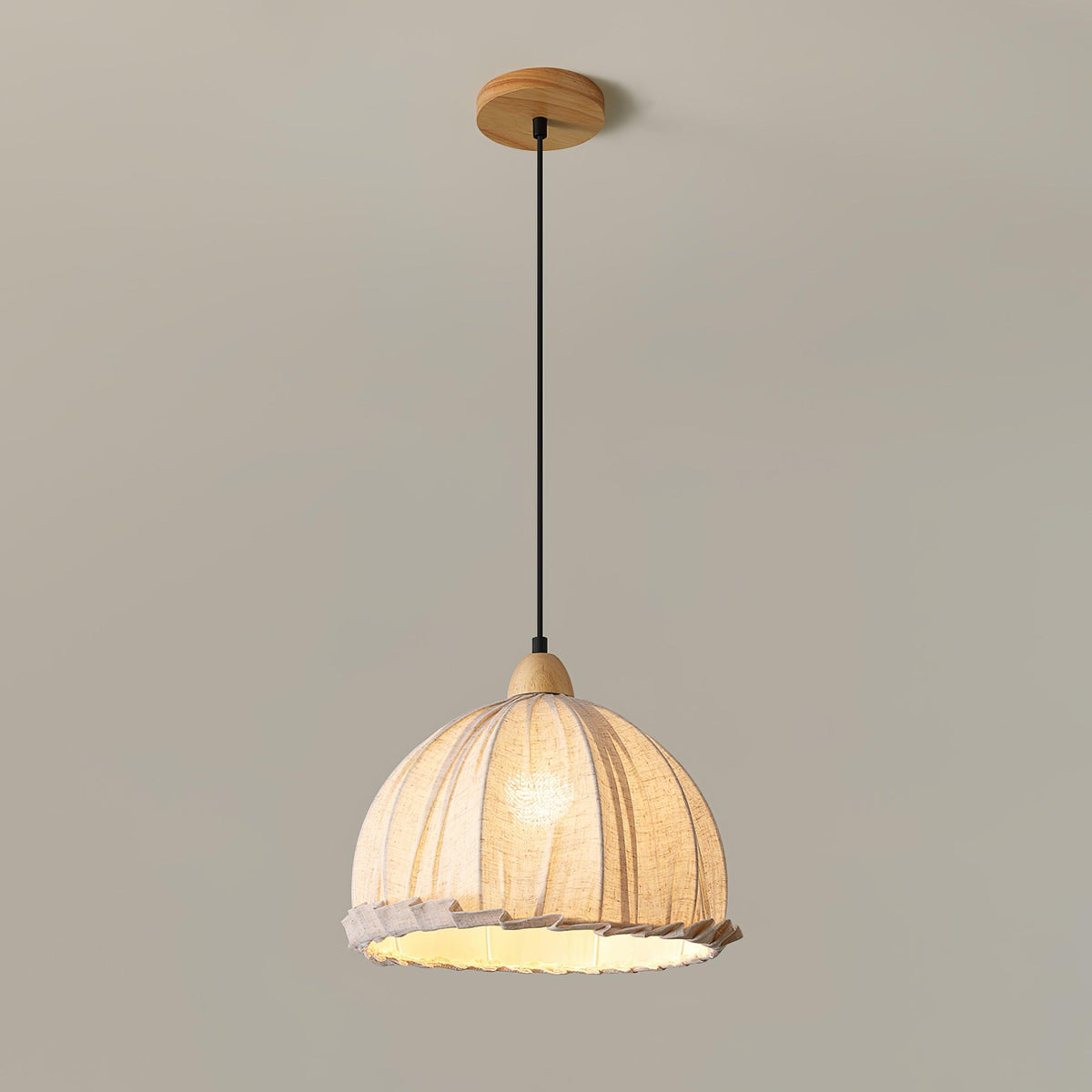 Shell Suspension Minimaliste en Bois