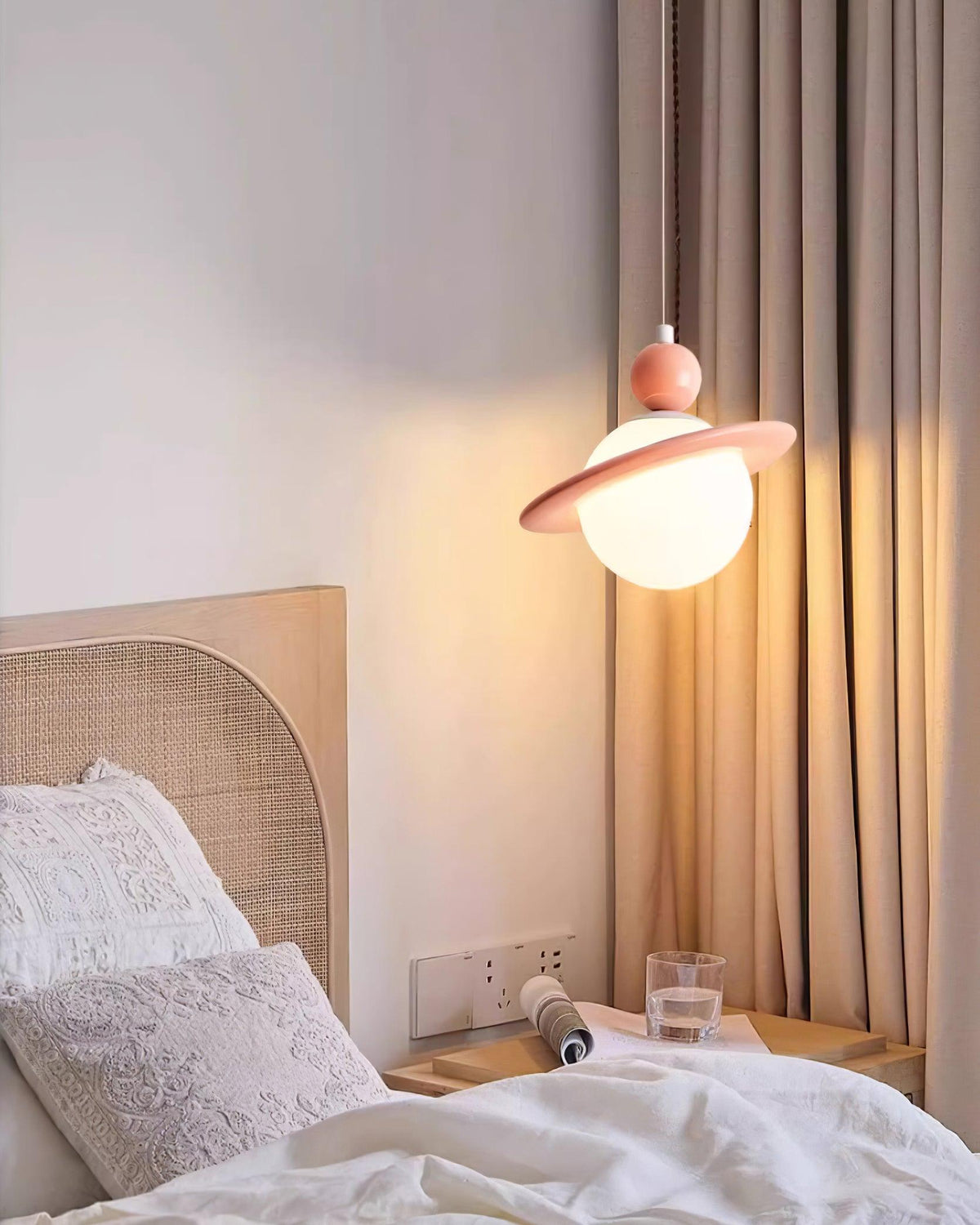 Savie Lampe Suspendue Disque Ajustable Céleste