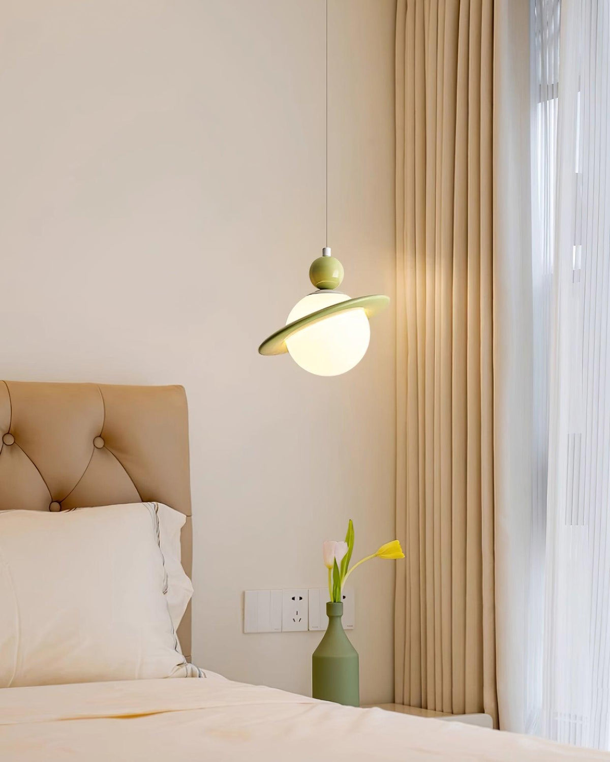 Savie Lampe Suspendue Disque Ajustable Céleste