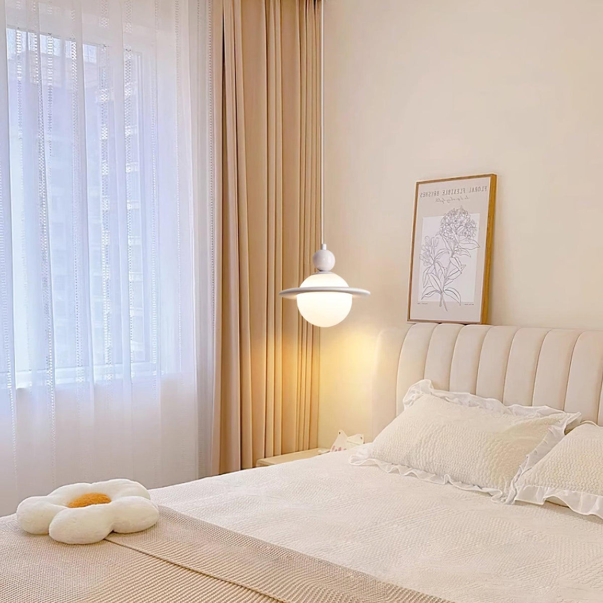Savie Lampe Suspendue Disque Ajustable Céleste