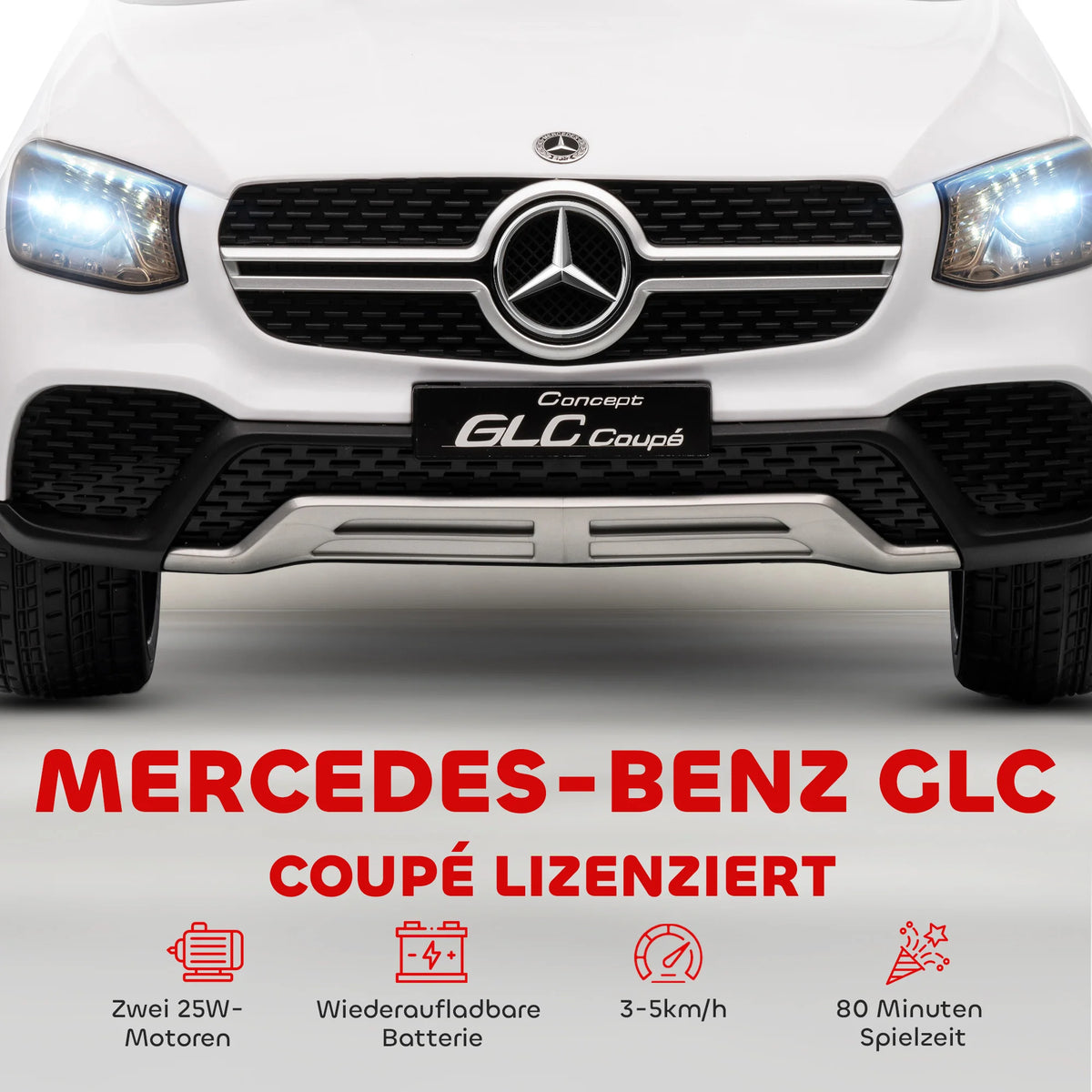 Velkido Aurora — voiture électrique enfant 12V SUV coupé blanc
