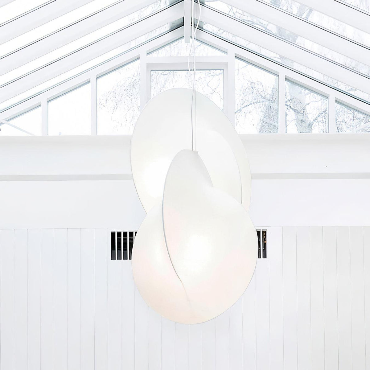 Ballet Lustre Pendentif Blanc Forme Organique