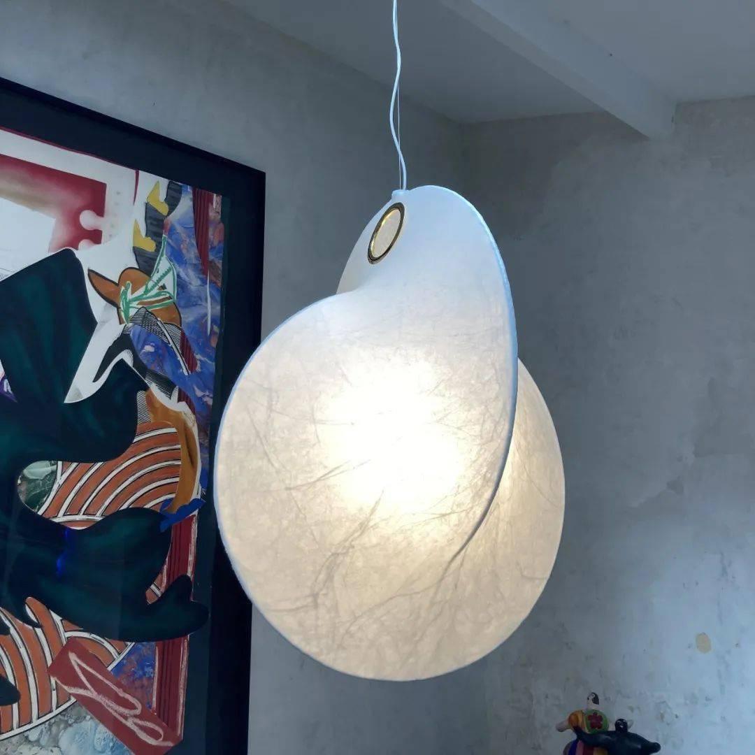 Ballet Lustre Pendentif Blanc Forme Organique