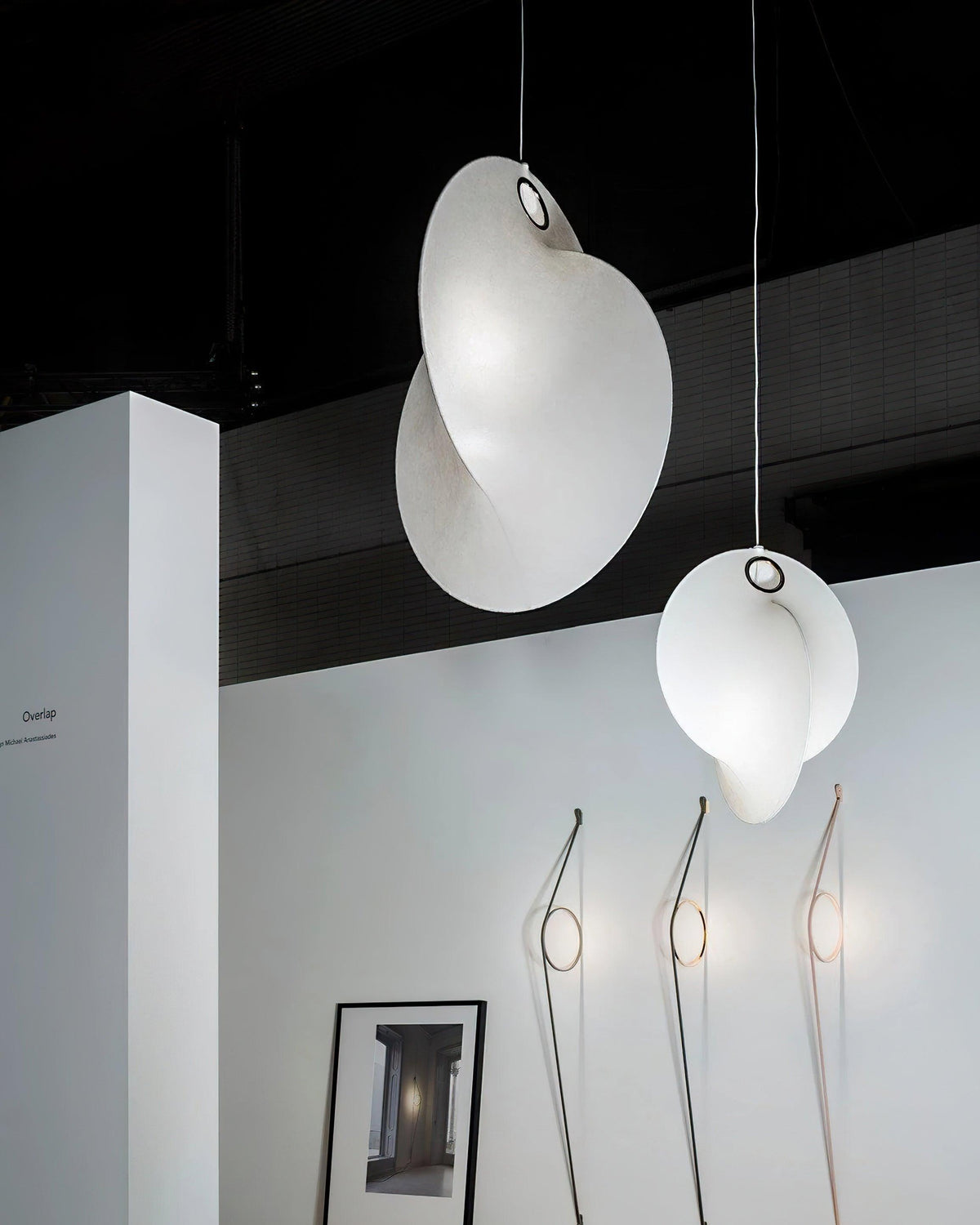 Ballet Lustre Pendentif Blanc Forme Organique