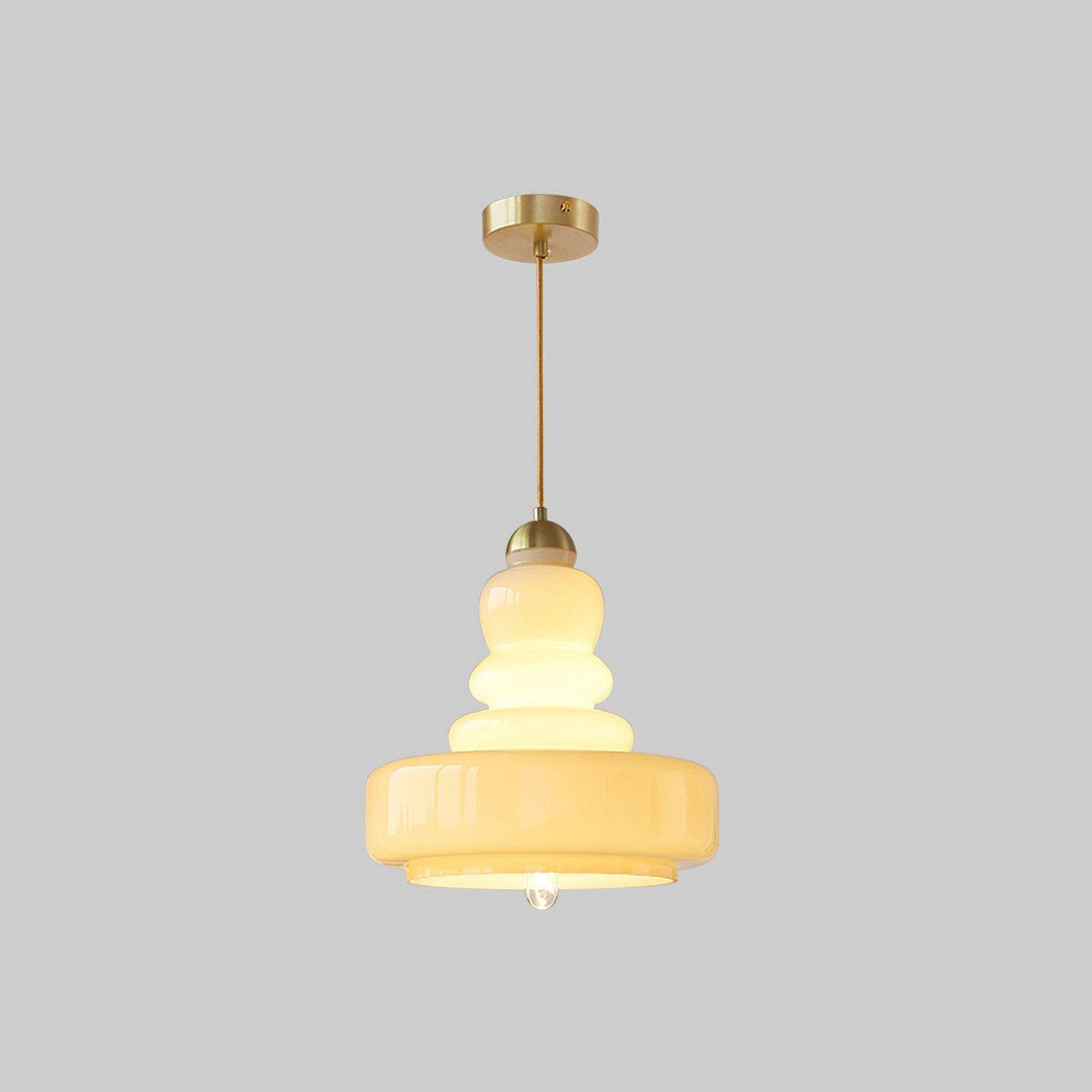 Lustra Suspension en Verre à Couches Style École pour Salon