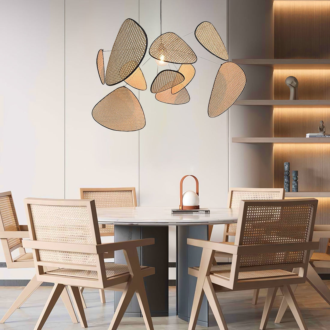 Lustra Suspension Rattan Swag Industrielle