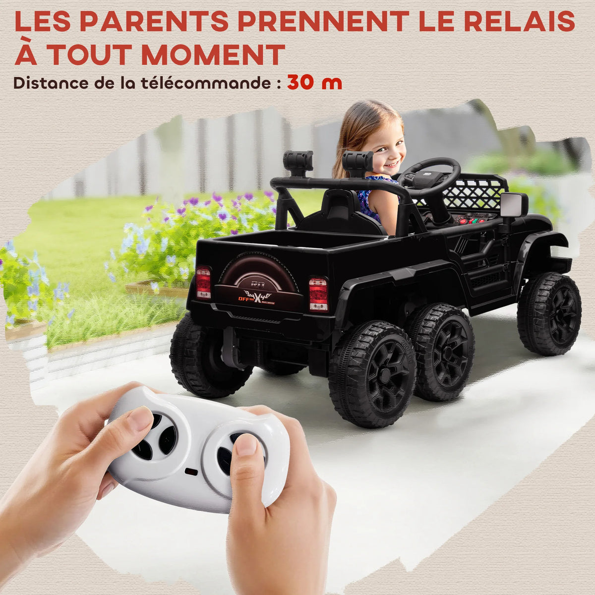 Velkido Explorer — buggy électrique enfant 12V 6 roues