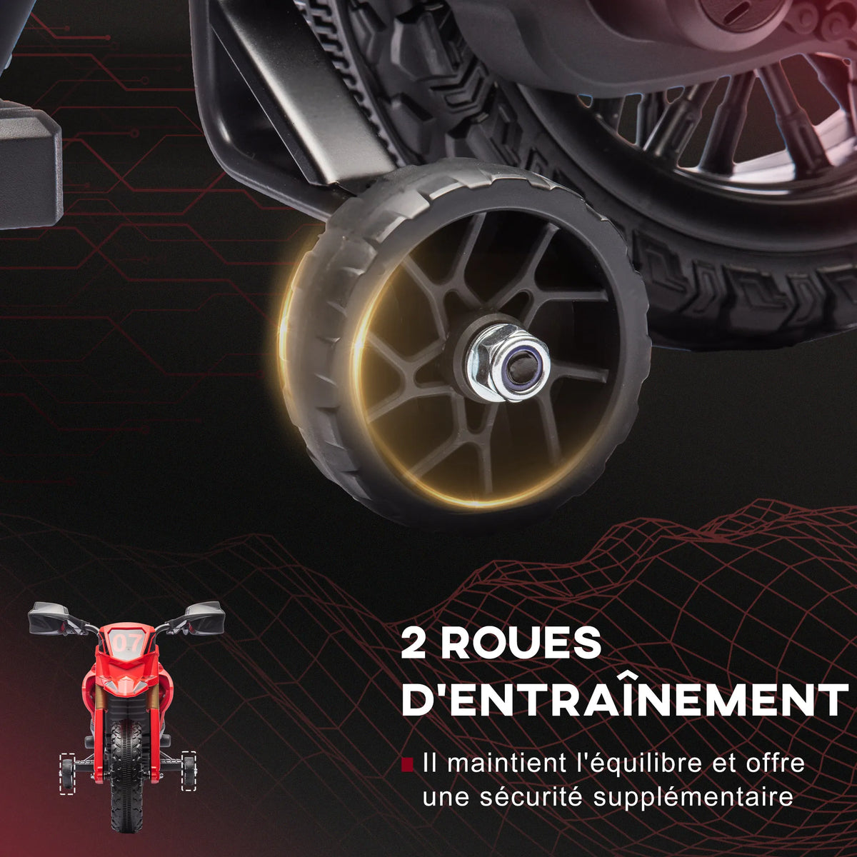 Velkido Start — moto électrique enfant 6V