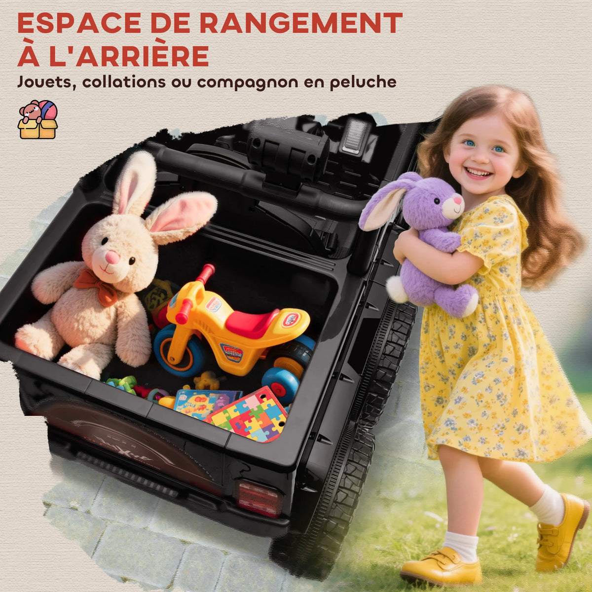 Velkido Explorer — buggy électrique enfant 12V 6 roues