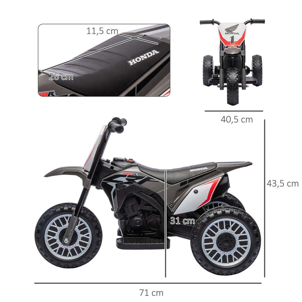Velkido Mini — moto électrique enfant 6V, 18-36 mois