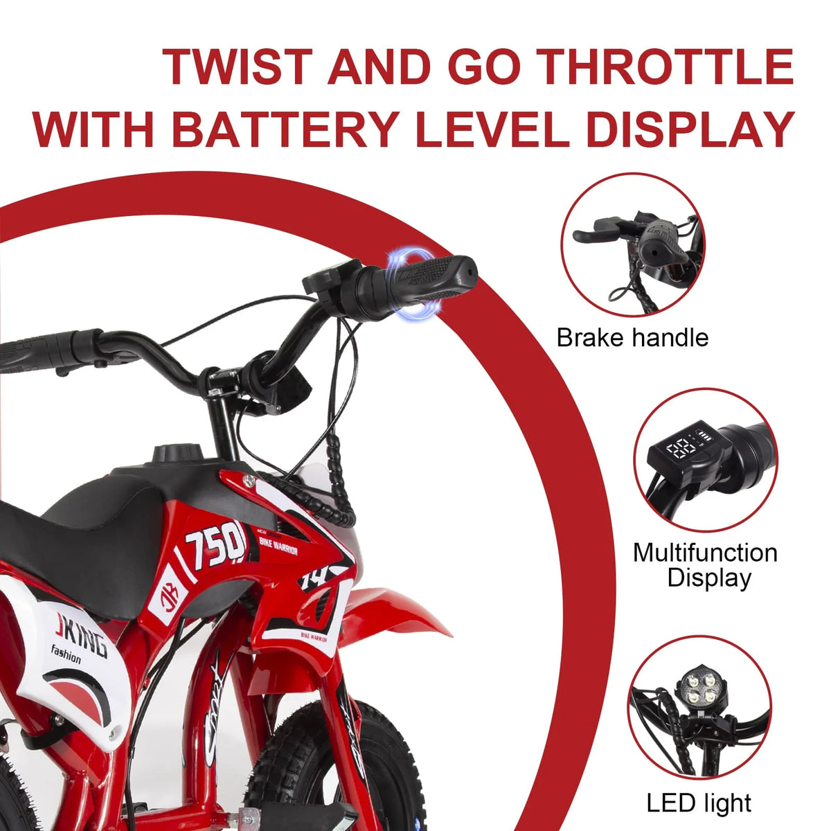 Velkido Cross 200 — moto cross électrique enfant 200 W