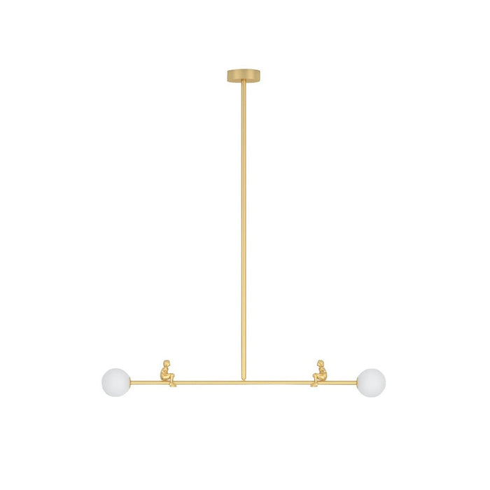 Zaveniel Suspension en Laiton et Verre Moderne Minimaliste
