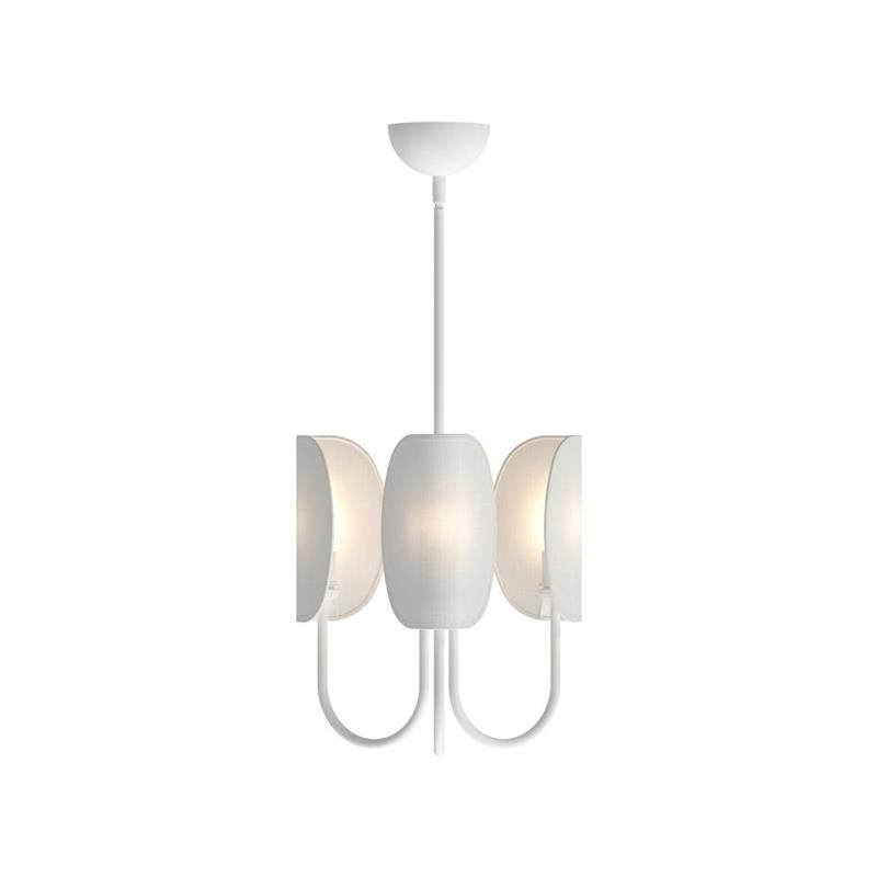 Lustre en Tissu et Laiton Traditionnel Feuille Unoryra