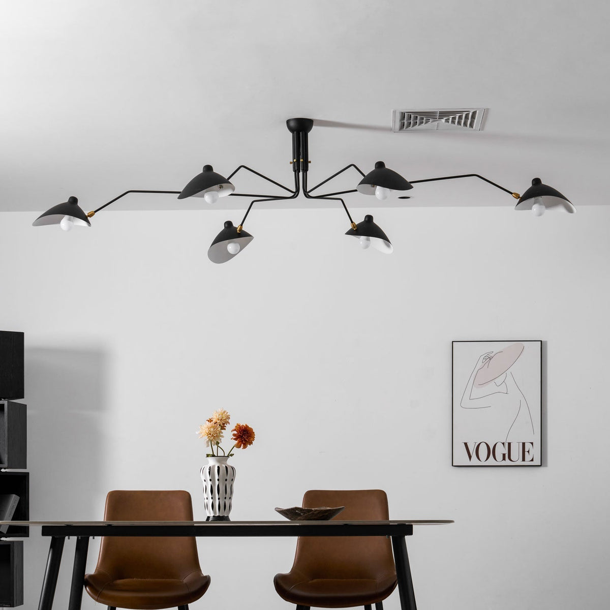 Lustra Plafonnier Trois Bras Minimaliste