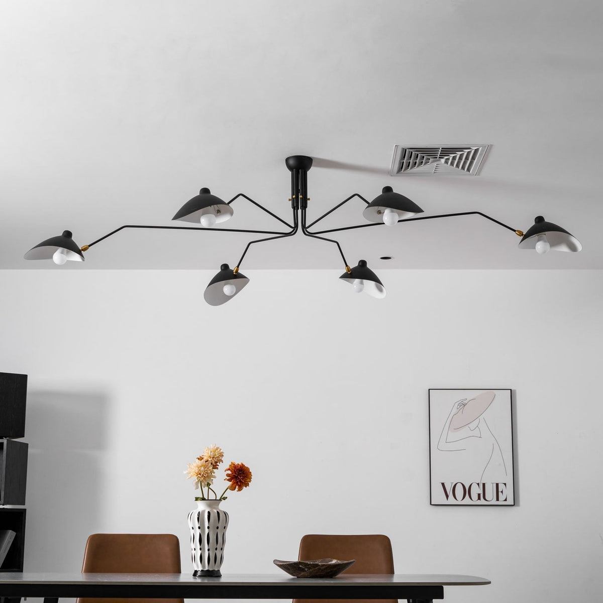 Lustra Plafonnier Trois Bras Minimaliste