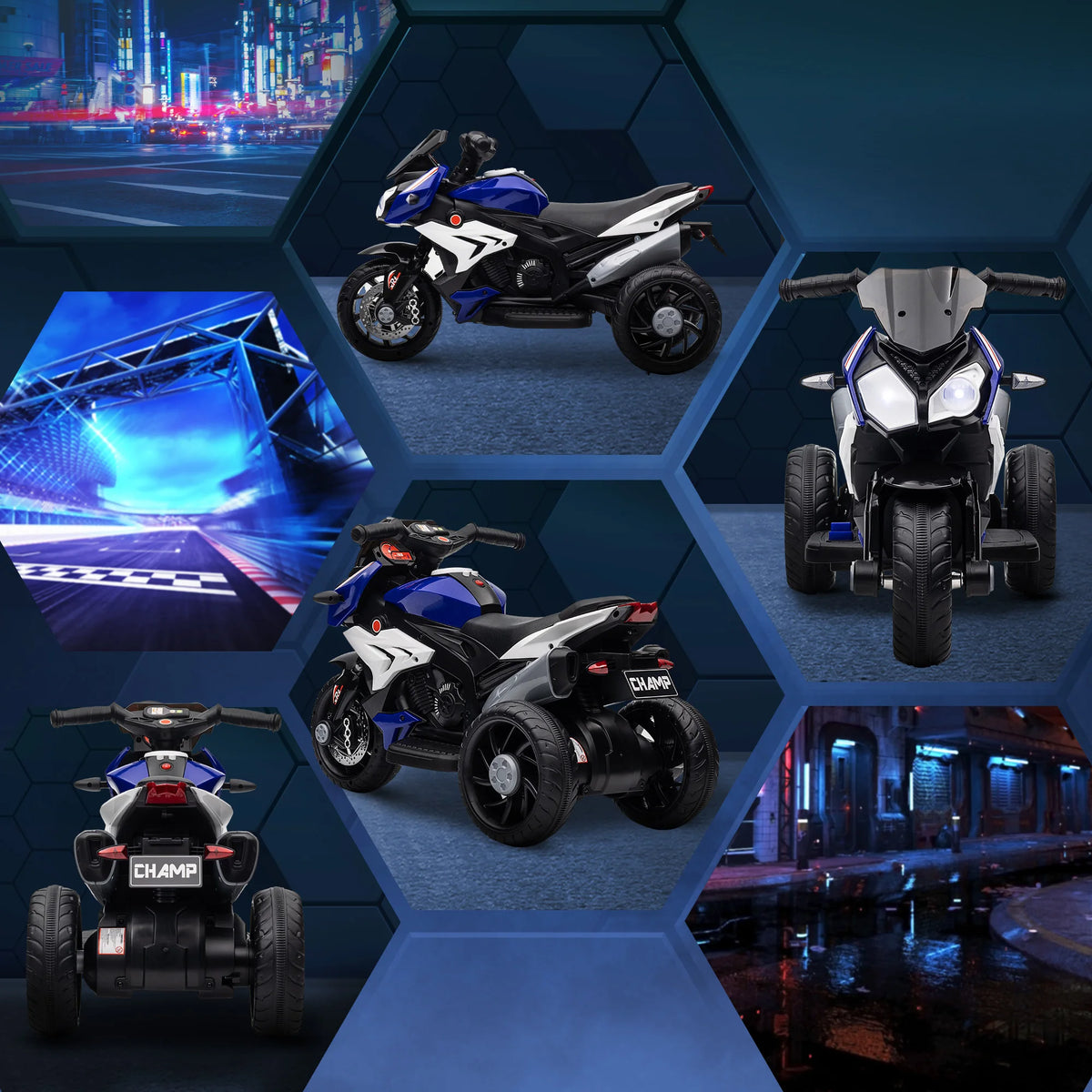 Velkido Trio — moto électrique enfant 6V à 3 roues