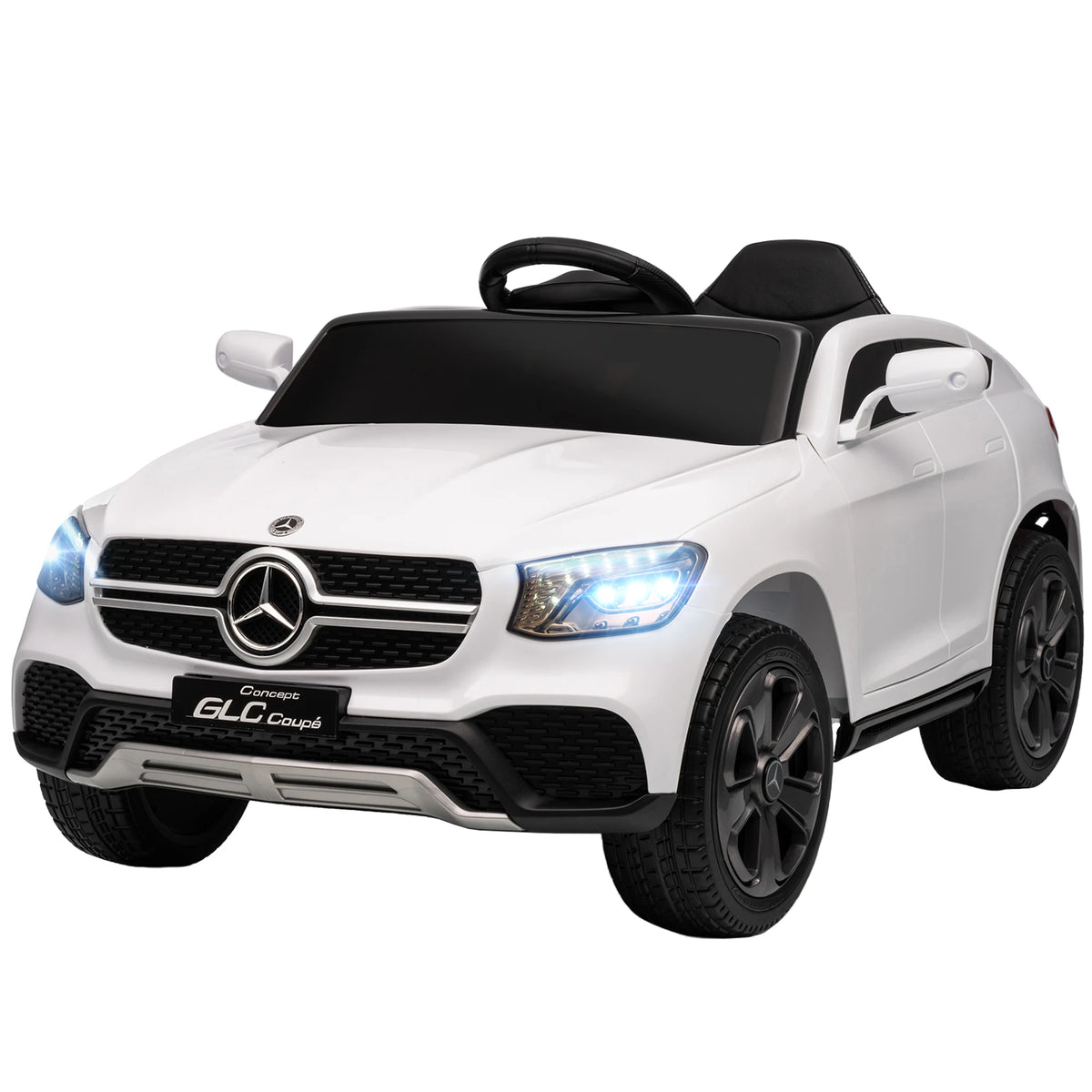 Velkido Aurora — voiture électrique enfant 12V SUV coupé blanc