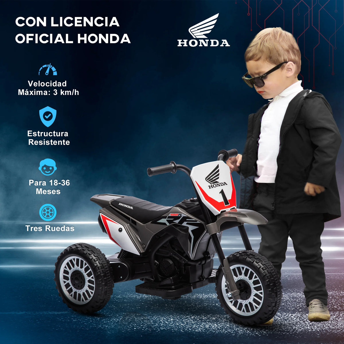 Velkido Mini — moto électrique enfant 6V, 18-36 mois
