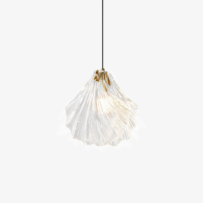 Solara Suspension en Verre Coquillage Artistique Élégante