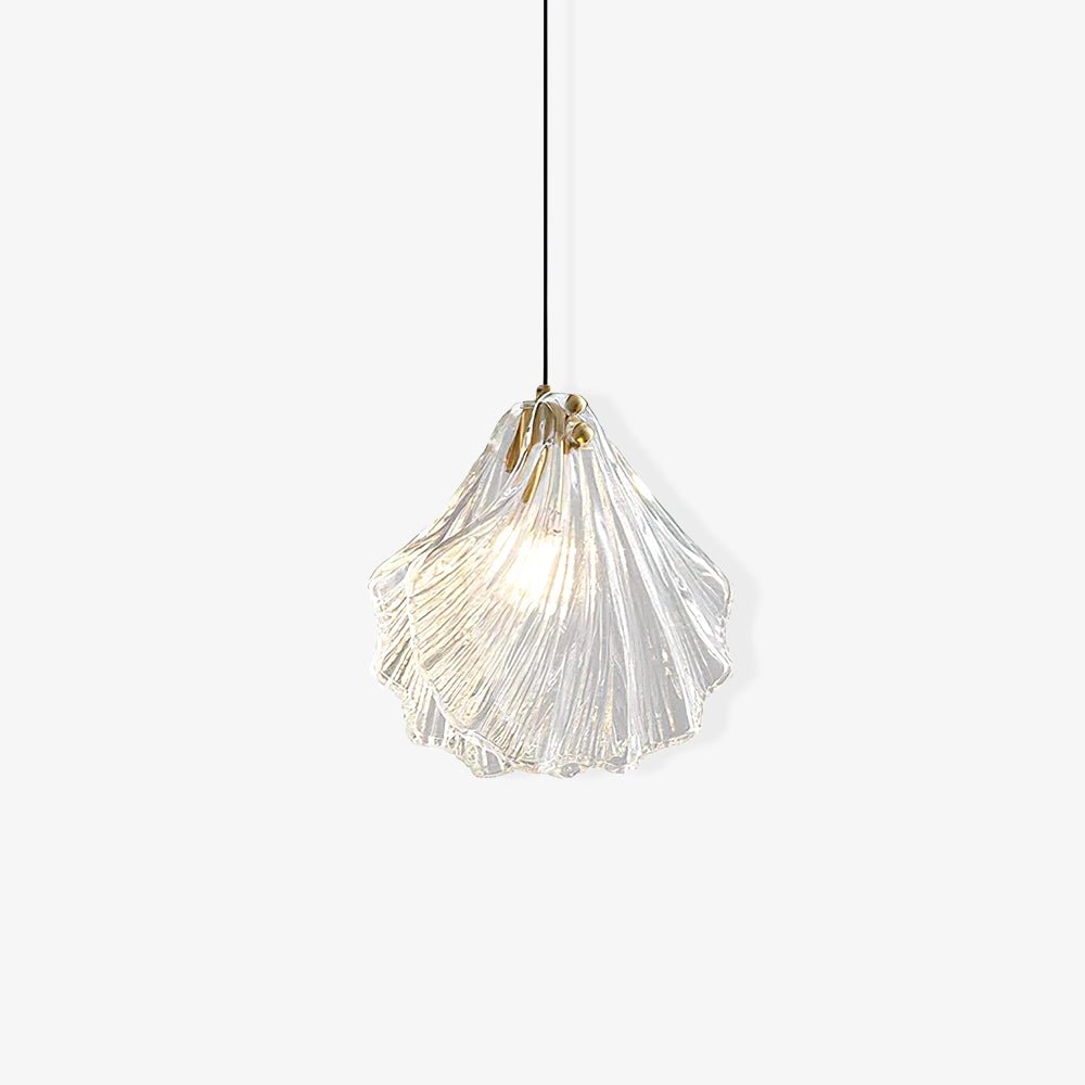 Solara Suspension en Verre Coquillage Artistique Élégante