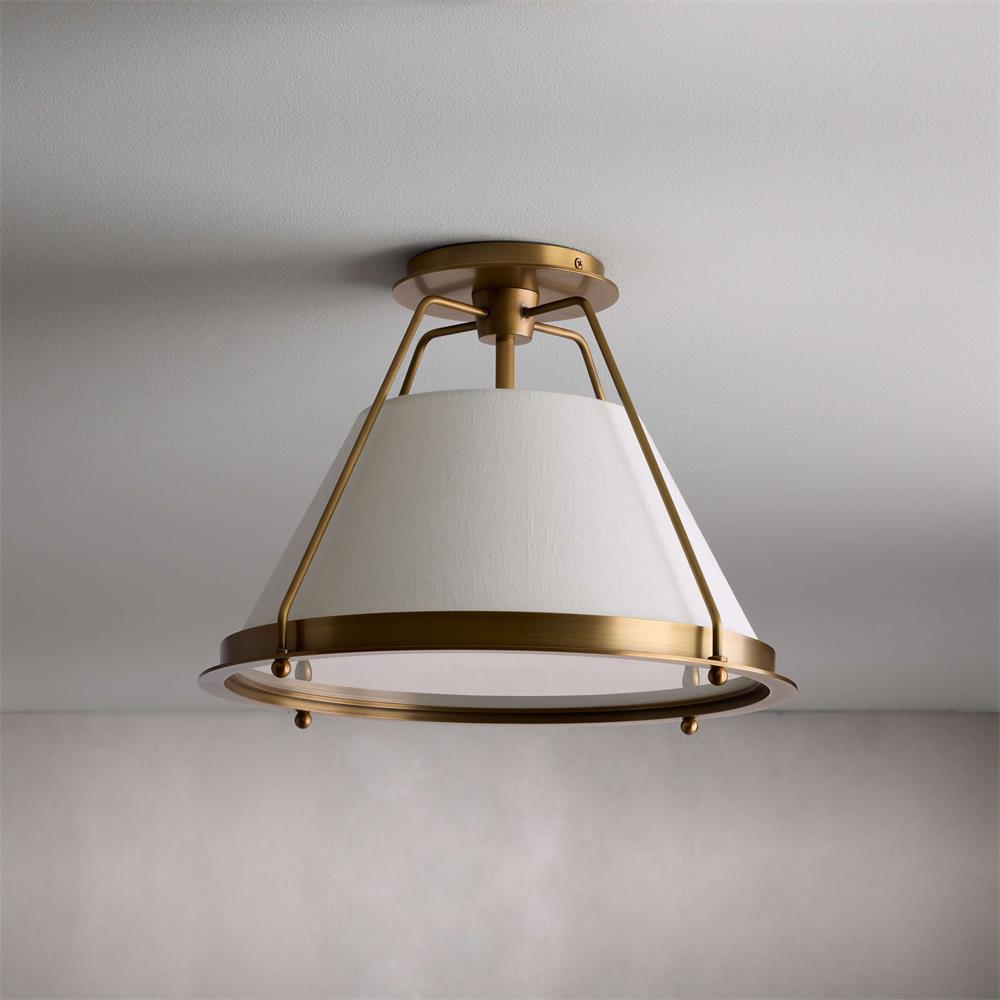Ardennes Plafonnier en Tissu Style Industriel Vintage