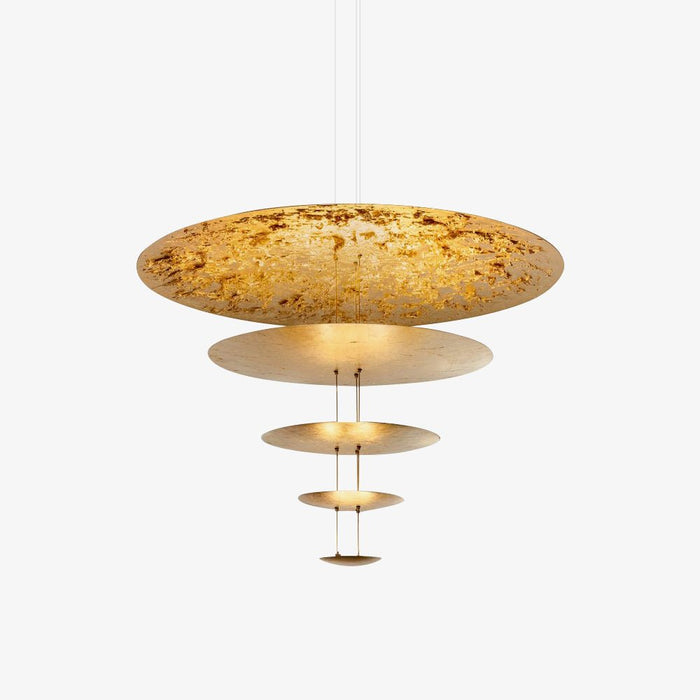 Zathaara Suspension Feuilles d’Or Étagées